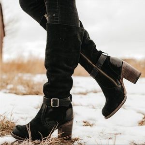 Freebird Holland Black Suede tall boot size 8